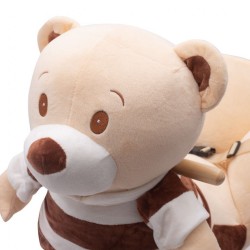 Hojdacia hračka s melódiou PlayTo medvedík pruhovaný SK+CZ hnedá #2