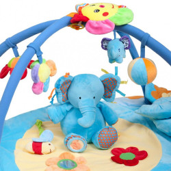 Hracia deka s melódiou PlayTo sloník s hračkou modrá #1