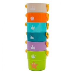 Hracie poháre 6ks Baby Mix multicolor #3