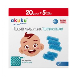 Hygienické filtre do odsávačky nosných hlienov Akuku modrá #3