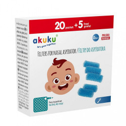 Hygienické filtre do odsávačky nosných hlienov Akuku modrá #4