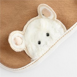 Jarná dojčenská čiapočka so šatkou na krk New Baby Sebastian hnedá #4