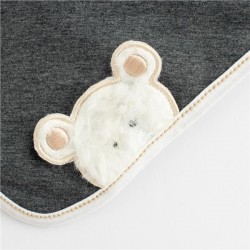 Jarná dojčenská čiapočka so šatkou na krk New Baby Sebastian sivá #3