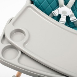 Jedálenská stolička Baby Mix Freja wooden dusty green zelená #3