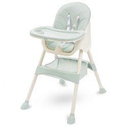 Jedálenská stolička Baby Mix Nora dusty green zelená