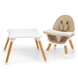Jedálenská stolička Milly Mally 2v1 Malmo bežová #2