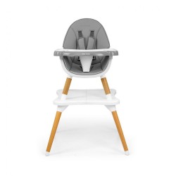 Jedálenská stolička Milly Mally 2v1 Malmo sivá #1