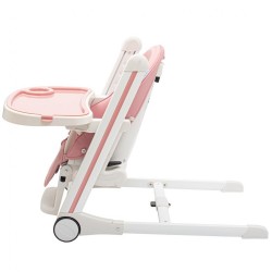 Jedálenská stolička Muka NEW BABY dusty pink ružová #9