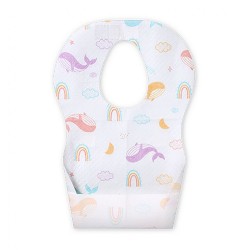 Jednorazové detské podbradníky BabyOno 10 ks v balení biela #1