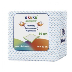 Jednorazové hygienické podložky Akuku 40x60 - 30 ks biela #1