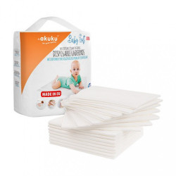 Jednorazové hygienické podložky Akuku Baby Soft 40x60cm 15ks biela