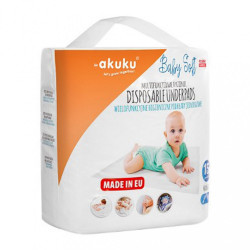 Jednorazové hygienické podložky Akuku Baby Soft 40x60cm 15ks biela #3