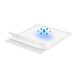 Jednorazové hygienické podložky Akuku Baby Soft 40x60cm 15ks biela #5