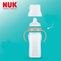 Kojenecká fľaša NUK Perfect Match na učenie Sheep 260 ml sivá #4