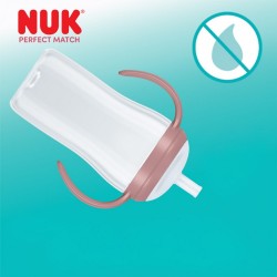 Kojenecká fľaša NUK Perfect Match na učenie so slamkou BEAR 260 ml béžová #3