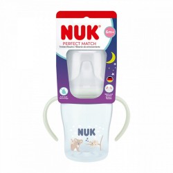 Kojenecká fľaša NUK Perfect Match na učenie svietiaca v tme 150 ml Koala béžová #2
