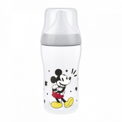 Kojenecká fľaša NUK Perfect Match s kontrolou teploty Disney Mickey 260 ml grey sivá #1