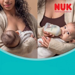 Kojenecká fľaša NUK Perfect Match s kontrolou teploty Hippo 260 ml fialová #4