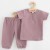 Kojenecká mušelínová súprava tričko a nohavice New Baby lavender fialová