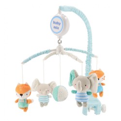 Kolotoč nad postieľku Baby Mix Slony a líšky multicolor