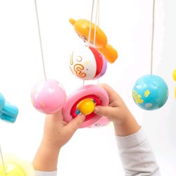 Kolotoč nad postieľku so svetelným projektorm Baby Mix grey sivá #6