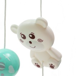 Kolotoč nad postieľku so svetelným projektorom Baby Mix mint zelená #5