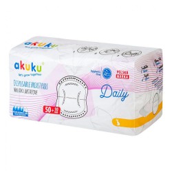 Laktačné prsné vložky Akuku 60 ks biela #1