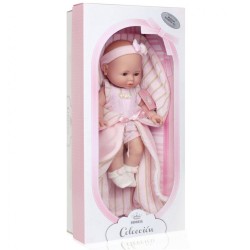 Luxusná detská bábika-bábätko Berbesa Ema 39cm ružová #1