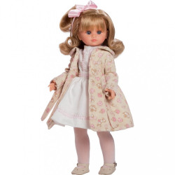 Luxusná detská bábika-dievčatko Berbesa Flora 42cm béžová