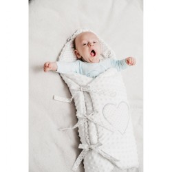 Luxusná šnurovacia Zavinovačka z Minky New Baby biela 75x75 cm #6