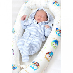 Luxusné hniezdočko s perinkou pre bábätko New Baby bielo-sivé hviezdičky #5