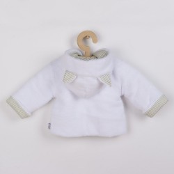 Luxusný detský zimný kabátik s kapucňou New Baby Snowy collection biela #1