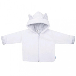 Luxusný detský zimný kabátik s kapucňou New Baby Snowy collection biela #2