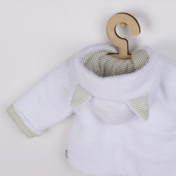 Luxusný detský zimný kabátik s kapucňou New Baby Snowy collection biela #2