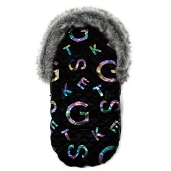 Luxusný fusak s kožušinkou Climber New Baby čierny #2