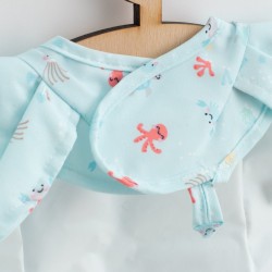 Luxusný podbradník New Baby 35x27 cm s volánikmi zelená #1