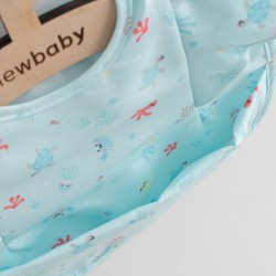Luxusný podbradník New Baby 35x27 cm s volánikmi zelená #2