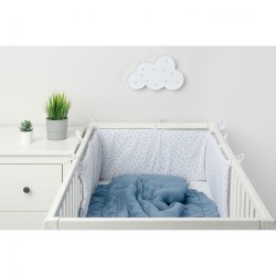 Mantinel do postieľky vafle Sensillo púpavy tmavo šedý sivá #4