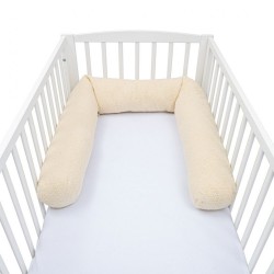 Mantinel do postieľky valec 3v1 New Baby Teddy krémový smotanová