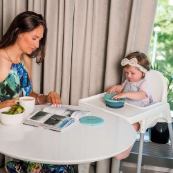 Miska na desiatu s viečkami a prísavkou Baby Ono mätová zelená #7