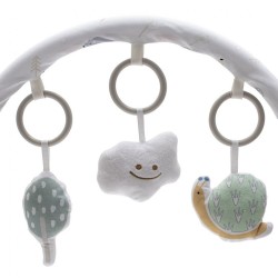 Multifunkčné hojdacie lehátko pre miminko Baby Mix slimák sivá #5