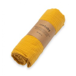 Mušelínová deka New Baby  mustard Žltá #1
