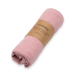 Mušelínová deka New Baby pink ružová #1