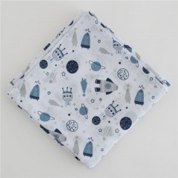 Mušelínová plienka New Baby 120x120 cm vesmír podľa obrázku #1