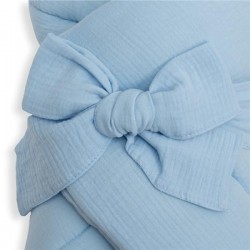 Mušelínová šnurovacia zavinovačka New Baby blue modrá #1