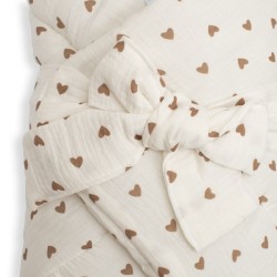 Mušelínová šnurovacia zavinovačka New Baby little heart podľa obrázku #1