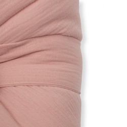 Mušelínová šnurovacia zavinovačka New Baby old pink ružová #2