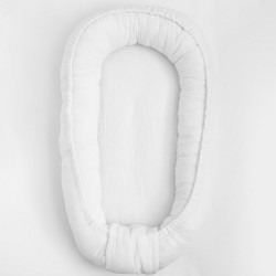 Mušelínové hniezdočko pre bábätko New Baby biela #1