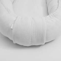 Mušelínové hniezdočko pre bábätko New Baby biela #3