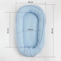 Mušelínové hniezdočko pre bábätko New Baby biela #5